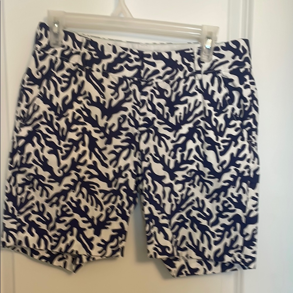 Lilly Pulitzer Navy and White Chipper Shorts